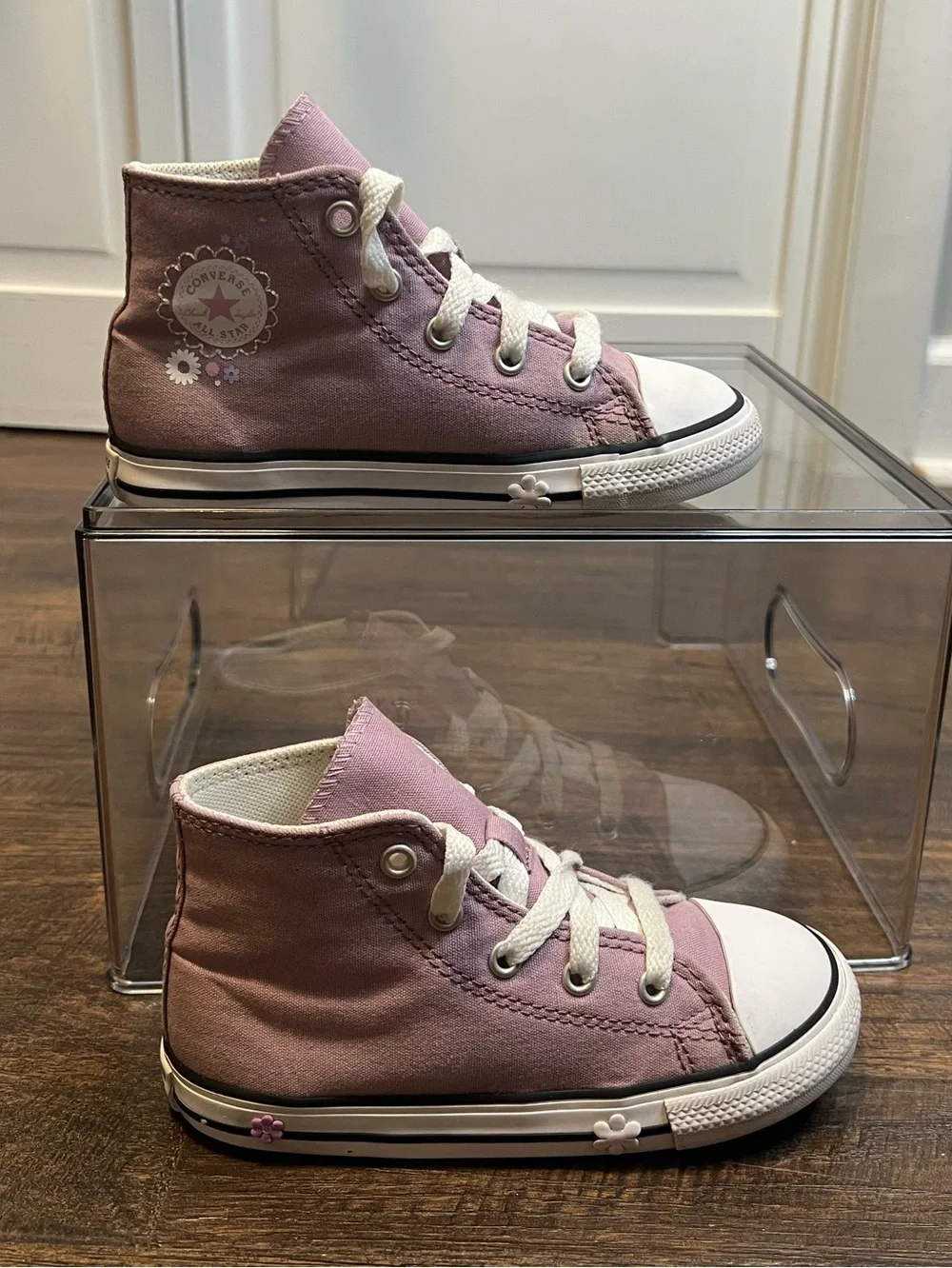 Converse Kids Chuck Taylor All Star Flower High-Top Sneakers with Floral Accents